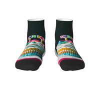 YaWea Trousse à crayons motif Égypte antique de la série tribale mignonne sur pied, trousse télescopique, porte-stylo portable, Noir , Taille unique