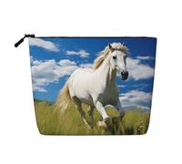 YaWea Trousse de toilette avec fermeture éclair - Motif étalon 2 - Blanc, noir, One Size