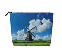 YaWea Trousse de toilette avec fermeture éclair Motif moulin à vent Bleu, noir, One Size