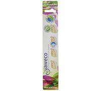 Yaweco Tête Brosse Dents Naturel Recharge Medium 4uts