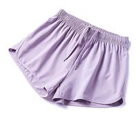 YAWHO Short de sport court pour femme - Short de sport - Séchage rapide - Taille haute - Avec poche zippée