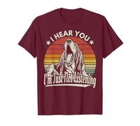 Yawn Basset Hound Je t'entends, je n'écoute tout simplement pas Hushpuppy T-Shirt