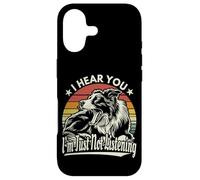 Yawn Border Collie I Heard You I'm Just Not Listening Retro Coque pour iPhone 17