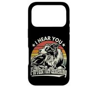 Yawn Border Collie I Heard You I'm Just Not Listening Retro Coque pour iPhone 17 Pro