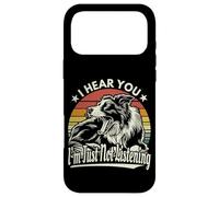 Yawn Border Collie I Heard You I'm Just Not Listening Retro Coque pour iPhone 17 Pro Max