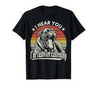 Yawn Bullmastiff Je t'entends, je n'écoute pas Sunset Retro T-Shirt