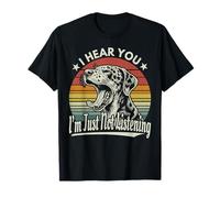 Yawn Catahoula Leopard Je t'entends, Je n'écoute Pas Le Coucher du Soleil T-Shirt