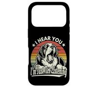 Yawn St Bernard I Heard You I'm Just Not Listening Dog Retro Coque pour iPhone 17 Pro