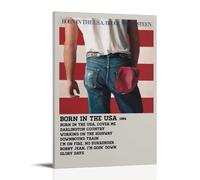 YAWRGJWRG Bruce Springsteen Born In The USA Poster décoratif sur toile - Impression sur toile - Décoration murale moderne - Pour salon, chambre à coucher, chambre à coucher - 50 x 75 cm - Avec cadre