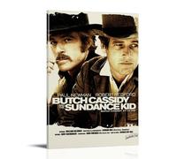 YAWRGJWRG Butch Cassidy et The Sundance Kid Movie9 Poster décoratif sur toile de style film musical pour salon, chambre à coucher, salon, chambre à coucher, 60 x 90 cm, avec cadre