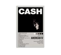 YAWRGJWRG Johnny Cash Poster sur toile American IV - Décoration murale décorative - Style moderne - Pour salon, chambre à coucher - Style moderne - 40 x 60 cm