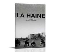 YAWRGJWRG La Haine 1995 Poster décoratif sur toile de cinéma 1995 - Décoration murale moderne - Pour salon, chambre à coucher - 40 x 60 cm - Avec cadre