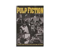 YAWRGJWRG Poster de film Pulp Fiction (4) - Impression sur toile - Décoration murale moderne - Pour salon, chambre à coucher, chambre à coucher - 50 x 75 cm - Style sans cadre