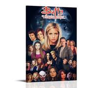 YAWRGJWRG Poster décoratif sur toile de Buffy The Vampire Slayer (4) - Décoration murale moderne - Affiche de film musical - Pour salon, chambre à coucher, chambre à coucher - 20 x 30 cm - Avec cadre