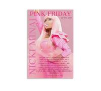 YAWRGJWRG Poster décoratif sur toile de Nicki Minaj Pink Friday (1) - Décoration murale moderne - Affiche de film musical - Pour salon, chambre à coucher - 30 x 45 cm - Sans cadre