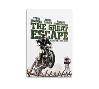 YAWRGJWRG Poster décoratif sur toile de Steve McQueenLa Grande évasion (1) - Décoration murale moderne - Style musical - Pour salon, chambre à coucher - 40 x 60 cm - Sans cadre