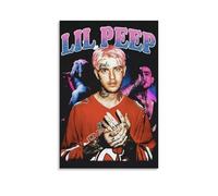 YAWRGJWRG Poster décoratif sur toile de style Lil PEEP chanteur (1) - Décoration murale moderne - Pour salon, chambre à coucher, chambre à coucher, sans cadre - 30 x 45 cm