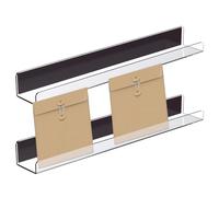 YAWSXUUK Étagères Flottantes - Présentoir en Acrylique Transparent,Étagère Magnétique De Rangement pour Livres Et Chambre | pour Figurines, Livres, Disques, Jouets, Frigo, Bureau, Cuisine, Chambre,