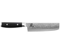 Yaxell Couteau à légumes Damas Ran 69 Nakiri - Lame 16,5 cm - Manche Mikarta