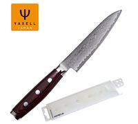 Yaxell Super Gou 161 63HRC Couteau de cuisine 20 cm avec prymo Protection de lame Couteau à tout faire Universalmesser 12cm