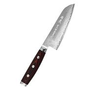 Yaxell Super Gou 161 Petit couteau Santoku en acier damassé avec lame de 12,5 cm