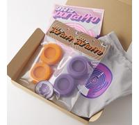 YAXI Coussinets d'oreille pour Koss PortaPro 2 paires + pochette (orange + violet) + pochette)