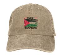Yaxinduobao We Stand with Palestine Casquette de baseball Golf Dad Chapeau réglable Original Classique Profil bas Coton Chapeau Hommes Femmes, Resist Together Palestine 10a, taille unique
