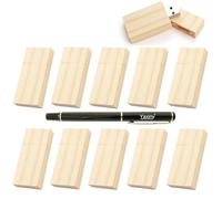 Yaxiny Clé USB en Bois 4GB 2.0, Lot de 11 clés USB en Bois, clés USB2.0 Haute Vitesse,pour Cadeau d'entreprise ou Cadeau pour Amis Bois d'érable