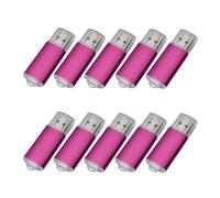 Yaxiny Lot de 10 clés USB 2.0 2 Go rose