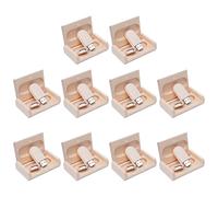 Yaxiny Lot de 10 clés USB 2.0/3.0 en bois d'érable avec boîte en bois (logo gravé au laser) (3.0/8 Go, 3.0)