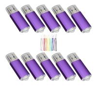 Yaxiny Lot de 10 clés USB 2.0 de 32 Go - Violet