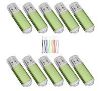 Yaxiny Lot de 10 clés USB 2.0 de 4 Go - Vert