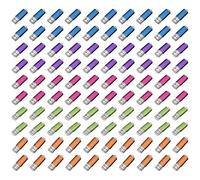 Yaxiny Lot de 100 clés USB 2.0 de 64 Go - Couleurs mélangées