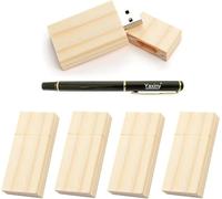 Yaxiny Lot de 5 clés USB 64 Go en bois d'érable 3.0 pour stockage de données