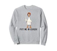 Yay Sports Game Day Put Me in Coach Dad Football Goose Duck Sweatshirt