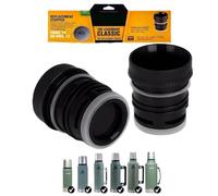 YAYA Market Bouchon d'amorçage compatible avec les thermos Stanley Classic à bouche large. Remplacement noir, idéal pour amorcer mat avec précision. Isolé sous vide et de haute durabilité.