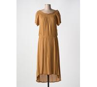 yaya robes femme de couleur marron 34