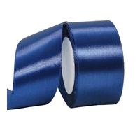 yayafunfun 22m Ruban de Satin Bleu Marine Gros 50mm, Ruban Satin pour Cadeaux, Mariage, Décoration, Artisanat, Zéro Déchet