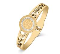 YAYAKO Bracelets du Zodiaque en Or 18k Bracelet en Acier Inoxydable Signes du Zodiaque Bracelet pour Femme Filles Cadeaux Bestie (Or Balance)