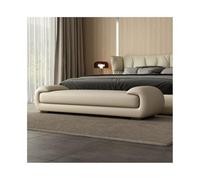 YAYAOVP-24927 End of Bed Storage Bench - Tabouret d'extrémité de lit - Tabouret long pour chambre à coucher - Tabouret de chevet - Banc à chaussures - Banc d'extrémité de lit (blanc cassé, taille M)