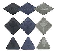 Yayatty 9 Pcs Broderie Patch Thermocollant, Badge Patch de Broderie Appliques Patches Ecussons à Coudre Transferts Thermocollants Décalcomanies pour T-shirt, Jeans, Vêtements, Chapeaux
