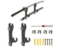 Yayatty Crochet à Épée, Support Katana Mural, Support à Épée, Support D'épée de Samouraï pour Katana ou Wakizashi ou Toute Autre Épée, Noir