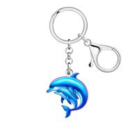 YAYAYKO Acrylique Porte-clés Mignon Dauphin Cadeau Ocean (Azure)