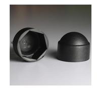 YAYDAFSHSAI Écrous hexagonaux, Cache-vis en Plastique Multicolores M3-M24, Lot de 5 à 50 pièces(Black,M5X8X10mm (50pcs))