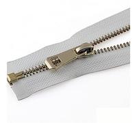 YAYDAFSHSAI Fermeture à glissière en Plastique, 5# 35/45/55/65/75/85cm Open-End Auto Lock Rose Gold Plating Zipper Use for Clothes Shoes Pocket Garment(White,85cm)