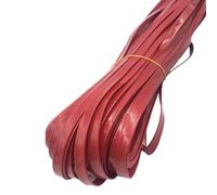 YAYDAFSHSAI Lederkordel, Cordon en Cuir PU Multicolore 5-20 mm 5 mètres à Faire soi-même(Red,5mm)