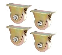 YAYDAFSHSAI Poulie, Roue de Chenille à Gorge en U Robuste, 2205 LB, câble métallique et Chenille inversée, Paquet de 4, Tailles Multiples(2.5in/60mm)