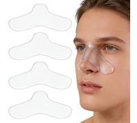 YAYNO 4 Pièces Coussinets En Gel Pour Masque Cpap Coussin Nasal En Silicone Universelle Protecteur de Nez Masque Accessoires De Remplacement Pour Appareil Respiratoire Pour Protection Facial