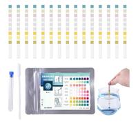 YAYNO 50Pcs 9 En 1 Bandelette Piscine Test Piscine Test Eau Piscine Pour Piscines et Spas Test Eau Potable Bandelette Testeur Dureté de L'eau pour Aquarium Languette Piscine pour Analyse pH Chlore