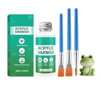 YAYNO 60ml vernis argile autodurcissante Le vernis argile empêche la fissuration de l'argile résistante aux rayures Améliorer la Brillance de l’Argile Convient à la Céramique Peinture à l’Huile